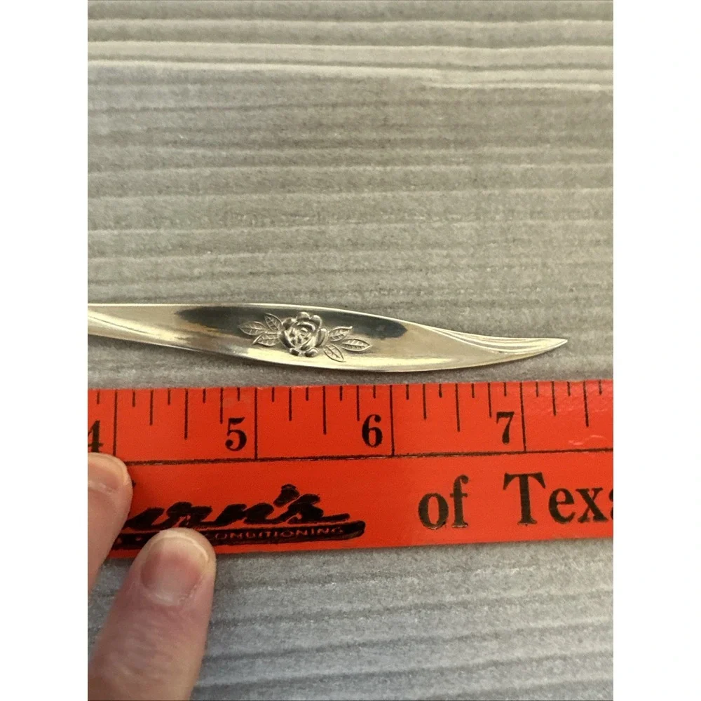 1 Hanford Forge Stainless Steel AVON ROSE Flatware Iced Tea Spoon‎ 7-1/2
